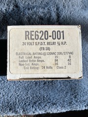 Robertshaw FR-1A Uni-Line RE620-001 Relay 24VAC