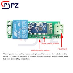 DC 12V 1 Channel Bluetooth Relay Module APP Control Switch IoT Smart Home
