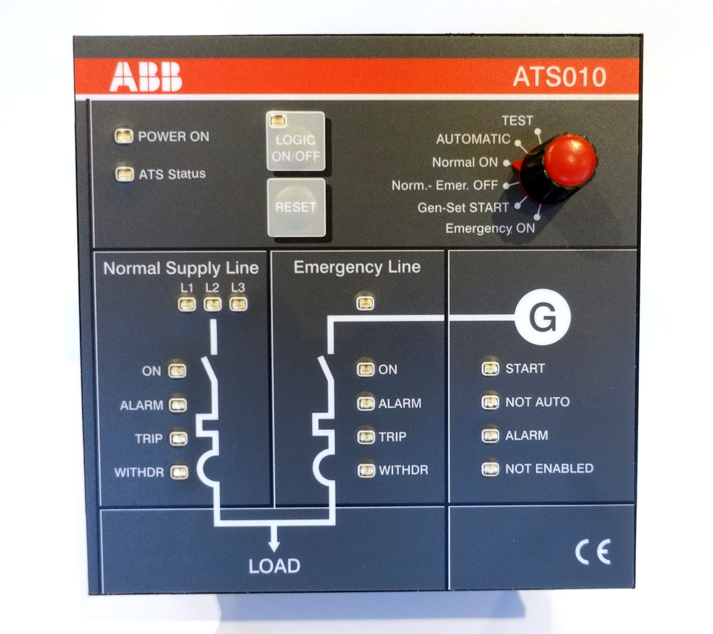 ABB ATS010 AUTOMATIC TRANSFER SWITCH CONTROLLER (HB)