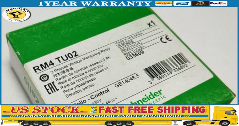 NEW SCHNEIDER RM4TU02 3-phase Control Relay Voltage Monitoring Relay