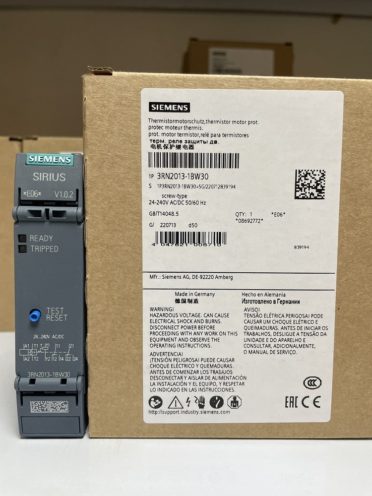 1PCS NEW 3RN2013-1BW30 relay SIEMENS DHL or FedEX or UPS