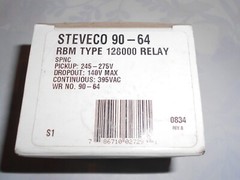 WHITE-RODGERS steveco WR 90-64 RBM Type 128000 Relay 245-275V NEW