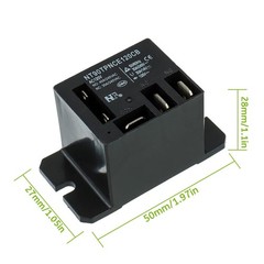 NT90-DC12V-10X Power Relay DC 12V Coil 120 VAC 30A 40A SPDT(1NO 1NC) with Flange
