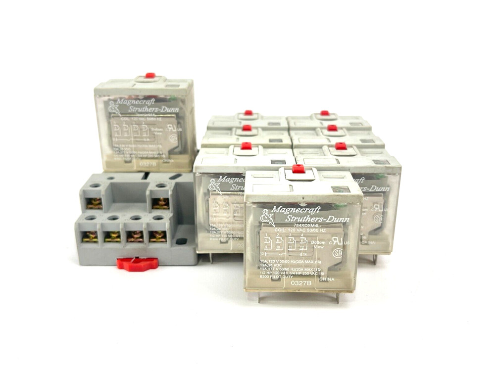 Lot of 8 MAGNECRAFT 784XDXM4L-120A General Purpose Relays
