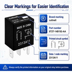 6Pack 8T2T14B192AA Automotive Relay 12V 40A 4Pin
