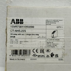 ABB CT-AHS.22S Off-Delay Time Relay 1SVR730110R3300 24-240V New
