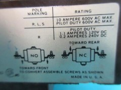 CUTLER HAMMER TYPE M 58CR RELAY NO. D26M-2 – D26MB D26MPR D26MPL D26MPS