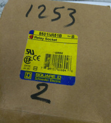 Square D / 8501NR51B Ser B / Relay Socket/10 A/ 600V/15AMP/ 300V/NEW (36C2UP