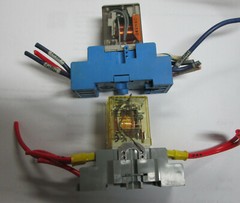 FINDER TYPE 55.34 Relay w/Base + Idec Relay AC110-120V + Base Used Cut Outs