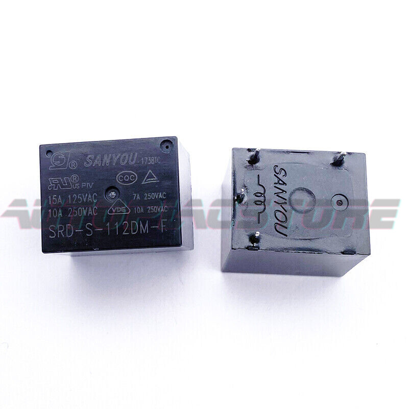 10Pcs SANYOU SRD-S-112DM-F Power Relay 4Pins 15A 125VAC~