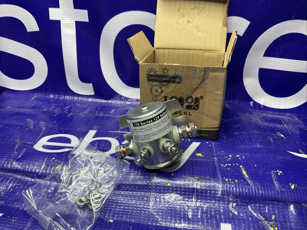 10L0L Max 250A Continuous Duty 12V Solenoid Relay for EZGO Marathon…
