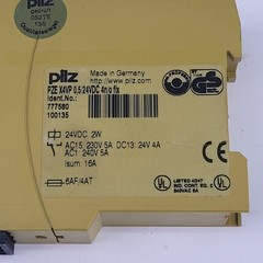 Pilz PZE X4VP 0,5/24VDC 4n/o fix Safey Relay, 24 VDC, 2 Watts – USED