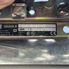 SQUARE D 9050 A0 11E SER. A PNEUMATIC TIMING RELAY 9050A011E