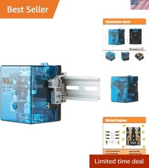 Electromagnetic Relay Set with Din Rail AC 110V 80A Contact Compatibility