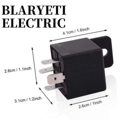 JD1912 Automotive Relay 4-Pin 40A 12V SPST for Car Truck Van Boat