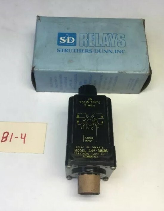 New! S-D Relay Solid State Timer A45-180 120 Vac *Fast Shipping* Warranty!