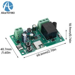 1-CH Smart Relay Switch Module AC/DC 7-32V Type-C eWelink APP /RF 433MHZ Control