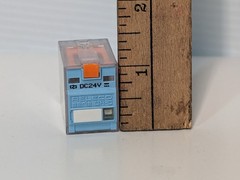 Lot of 2: Releco C7-A20DHX Series QR-C Ice Cube Plus Relays, 24VDC, 10A, 8-Pin