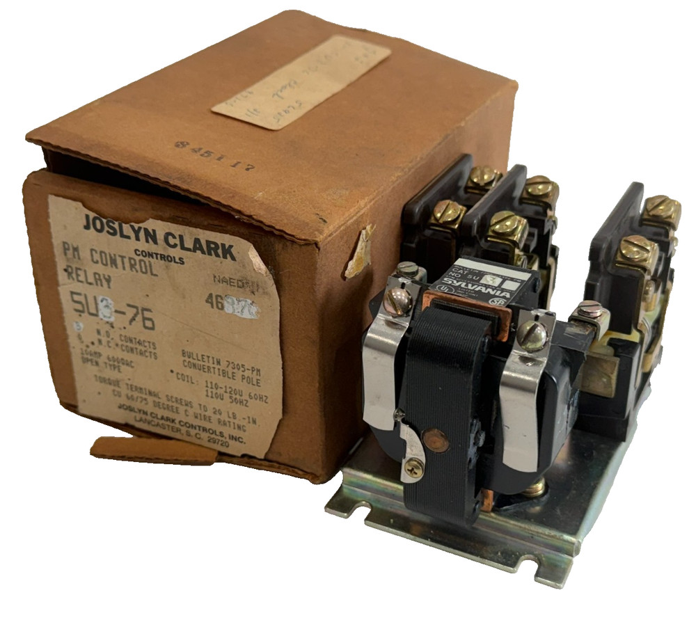 NEW SYLVANIA 5U3-76 PM A.C. RELAY 120V 60HERTZ 5U376