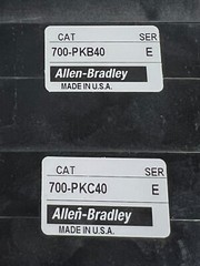 👀 ALLEN BRADLEY CONTROL DC RELAY 24V COIL 700DC-PK400Z24, 700-PKB40, 700-PKC40