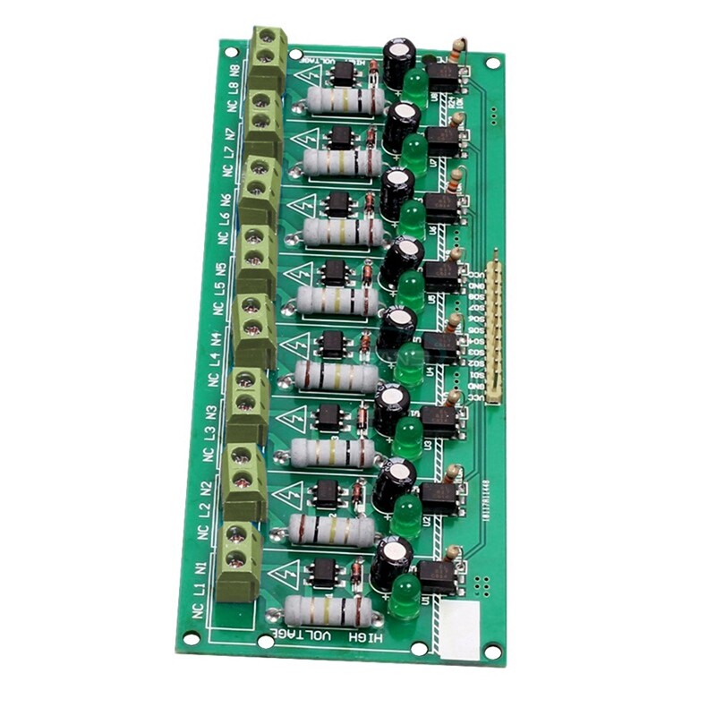 4X(8 Channel 220V AC Optocoupler Module MCU TTL Processor Module D6I9)3069-