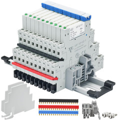 UL Listed (10Pcs) 12V Relay Din Rail; Silm Relay 12V DC/AC 6Amp 5Pin 1NO 1NC SPD