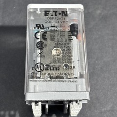 D5PF2AT1 DPDT Power Relay Full Feature, 24 VDC Coil, Eaton Cutler Hammer, 8 Pin