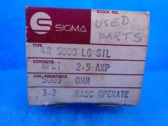 SIGMA 4R 5000 LG SIL 2.5A RELAY SPDT 5000 COIL 3.2 MADC 5 PIN 1-YEAR WARRANTY