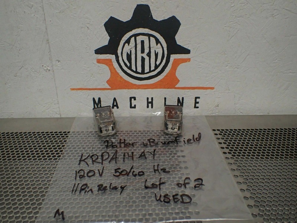 Potter & Brumfield KRPA14AY 120V 50/60Hz 11 Pin Relays Used Warranty (Lot of 2)