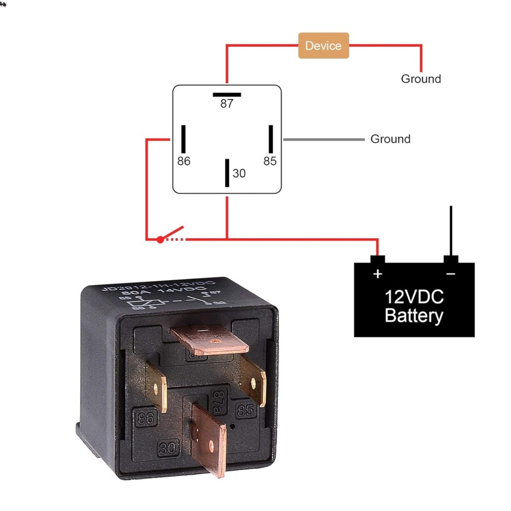 4-Pin Relay 12V 80A Automotive Car Relay On/Off Normally Open Car Truck Boat …