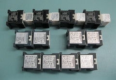 Mixed Lot (12) Schneider Telemecanique Control Relay w (4) Auxiliary Contact D9