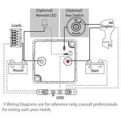 125A Voltage Sensitive Relay Dual Battery Isolator
