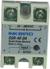 Solid State Relay 40DA DC SSR Black Heat Sink for PID Thermostat