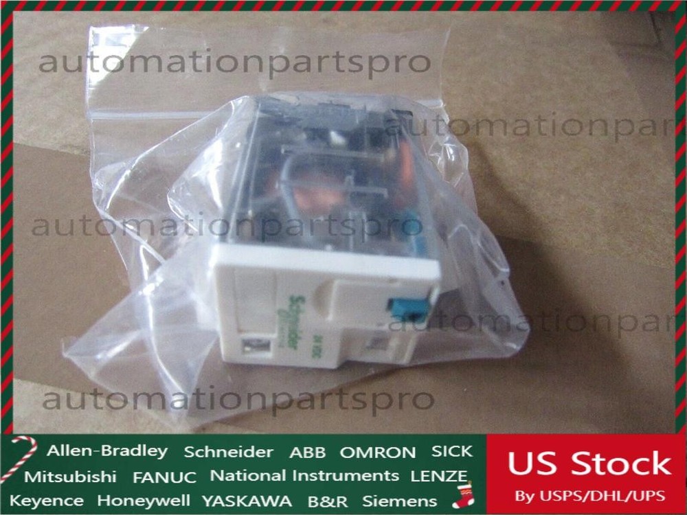 RXM2AB2BD Schneider PCB Mount 24V dc Coil DPDT 250VAC 12A Contacts US Free TAX