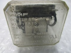 POTTER&BRUMFIELD KUP11A15 RELAY 240V LOT OF 2 NSNP
