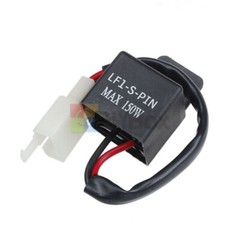 LED Flasher Relay 2 Pin Plug For Motorcycle Turn Signal Flash Controller Blink