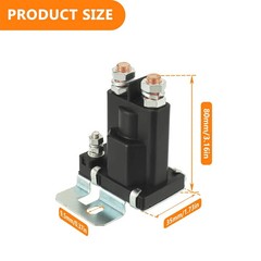 80-AMP Battery Isolator and 12V Continuous Duty Solenoid Relay, High Current Sta