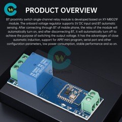 DC 5V 1 Channel Relay Module Bluetooth Proximity Switch Module Auto Senser US