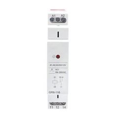 Auxiliary Relay Intermediate Relay 16A 1SPDT RELAYS Din Rail GR8-116 AC/DC12V