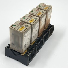 4 Pcs – Socket Relay Telemecanique RUN33A22P7 Universal Relay 3W 10A 230V