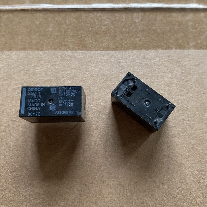 10Pcs Power Relay 3A 250VAC 4 Pins G5B-1-ER18 18VDC