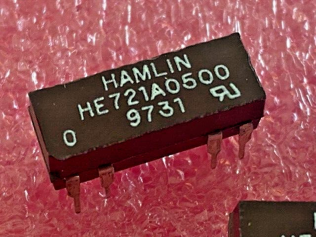 9pc HE721A0500 HAMLIN RELAY REED SPST 500MA 5V