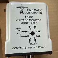 New Time Mark 2628 98062801 15-260 VAC/VDC AC/DC Voltage Monitor SPDT 8-Pin NIB