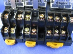 OMRON Relay Assy w/ MY2N-D2 Relays, Track Mount, Used