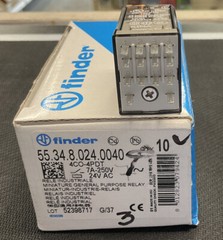 55.34.8.024.0040 – RELAY – 7A-250V COIL VOLTAGE 24V AC – 4PDT