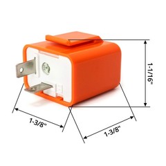 High Power 2-Pin Flasher Relay for Motorcycles – Adjustable Speed & Waterproof