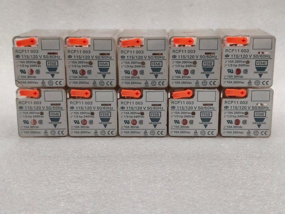 FEME CARLO GAVZZI RCP11003 POWER RELAY 115-120V 50/60HZ PACK OF 10 PCS FAST SHIP