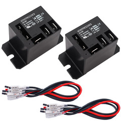 2PCS Power Relay AC120V Coil, 30A SPDT(1NO 1NC) with Flange Mounting…