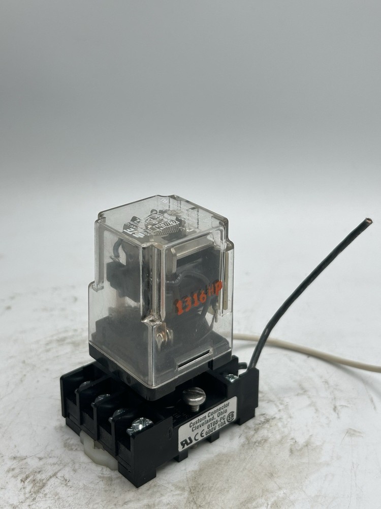 Potter & Brumfield KRPA-11AN-120 Relay 12A 10A W/ 0T08-PC Custom Connector