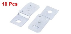 10X 5mm Metal Hole Diameter Silver Tone Automotive Relay Bracket Replacement